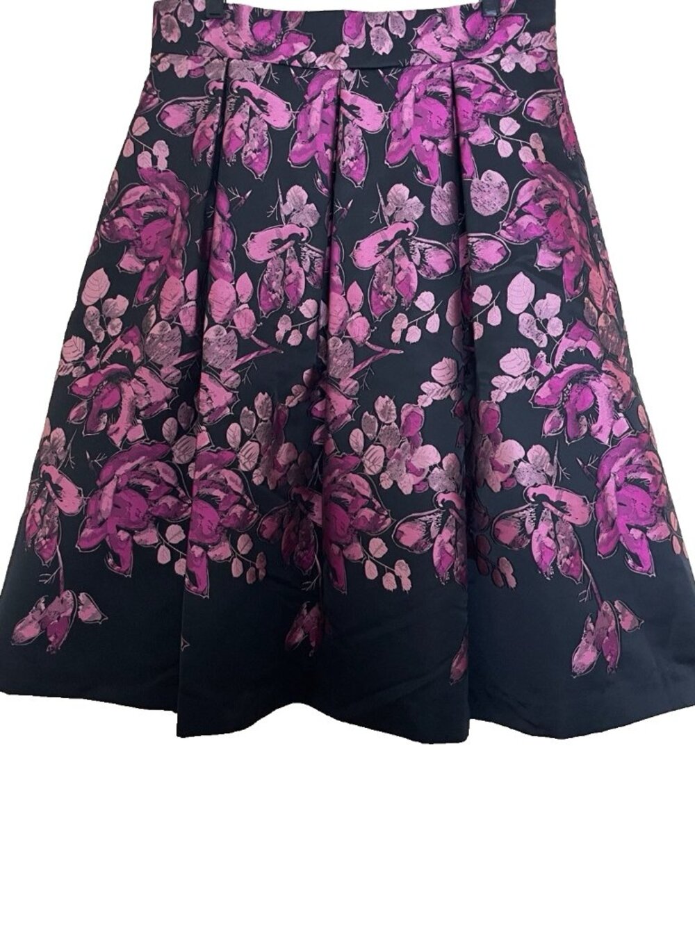 Eliza J Midi Skirt Size 14 Floral Jacquard A-line Garden Party